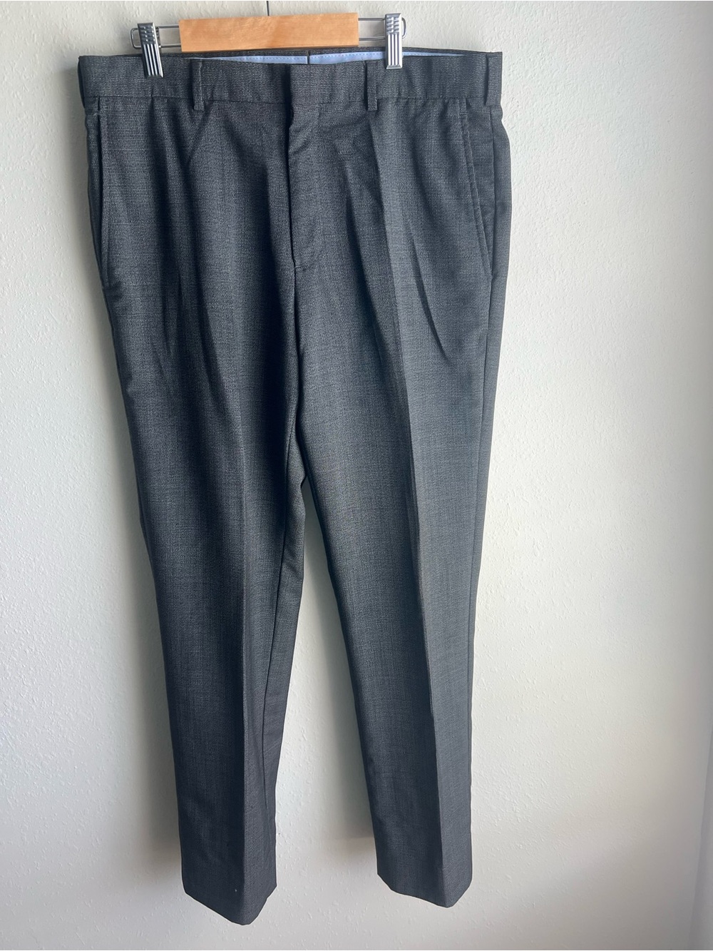 Brooks Brothers Navy and Light Blue Dress Trousers Label Detail